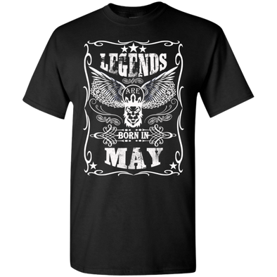 Newly Launched **Legends Are Born In May** Shirts & Hoodies