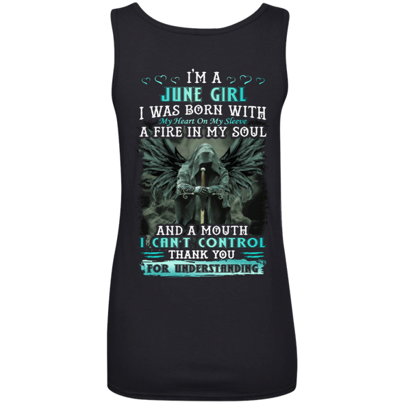 New Edition **June Girl Fire In A Soul Back Print** Shirts & Hoodies