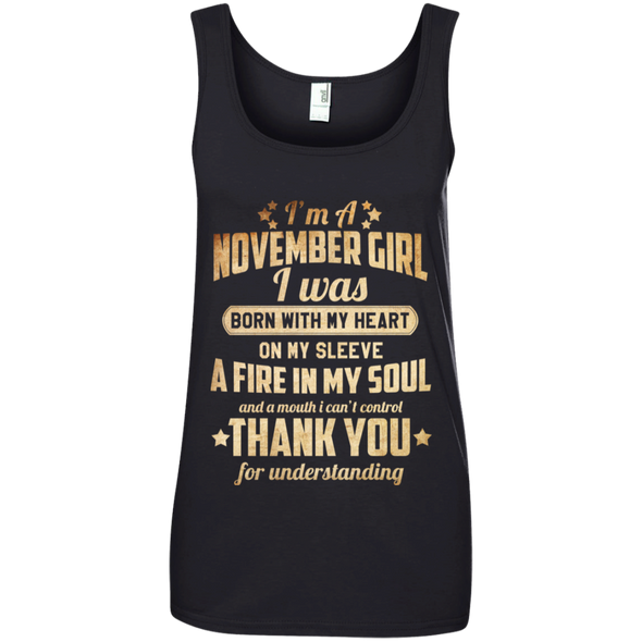 Newly Published **November Girl With Heart & Soul** Shirts & Hoodies