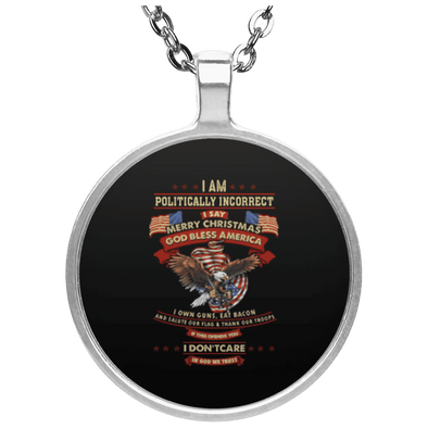 Limited Edition God Bless America Circle Necklace