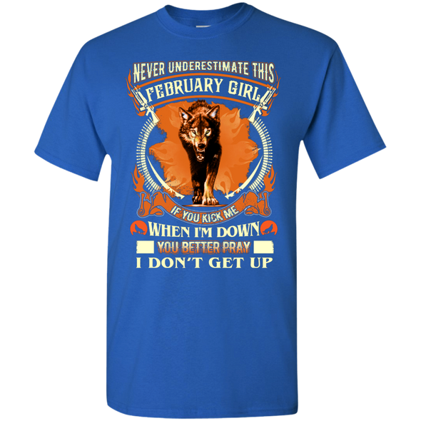 New Edition Wolf Print** Never Underestimate February Born Girl** Shirts & Hoodies
