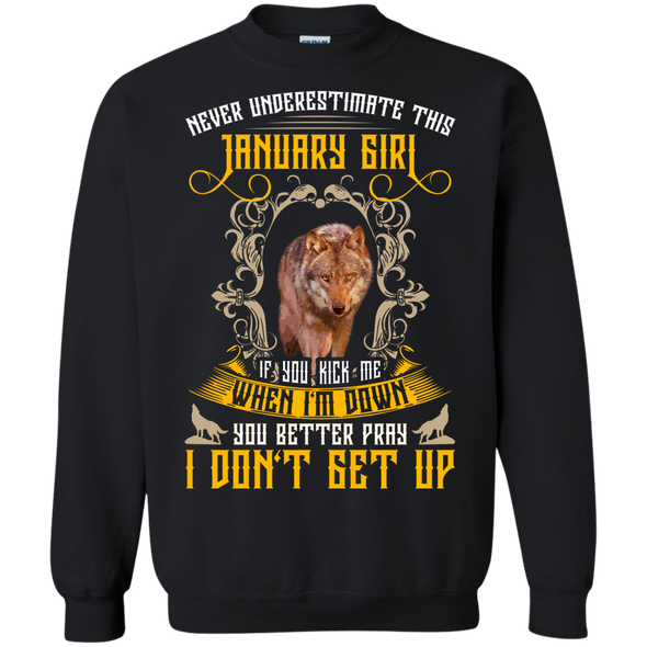 Newly Launched **Never Underestimate January Born Girl** Shirts & Hoodies