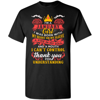 **January Girl - Heart On Sleeve** Shirts & Hoodies