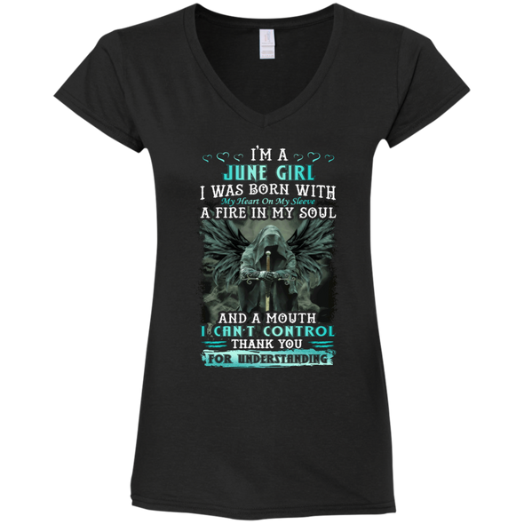Limited Edition **June Girl Born With Fire In A Soul** Shirts & Hoodie