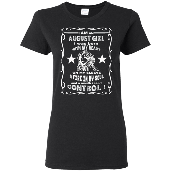 Limited Edition **August Girl Born With Heart On Sleeves** Shirts & Hoodie