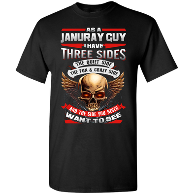 Limited Edition **January Born Guy With Three Side** Shirts & Hodiee