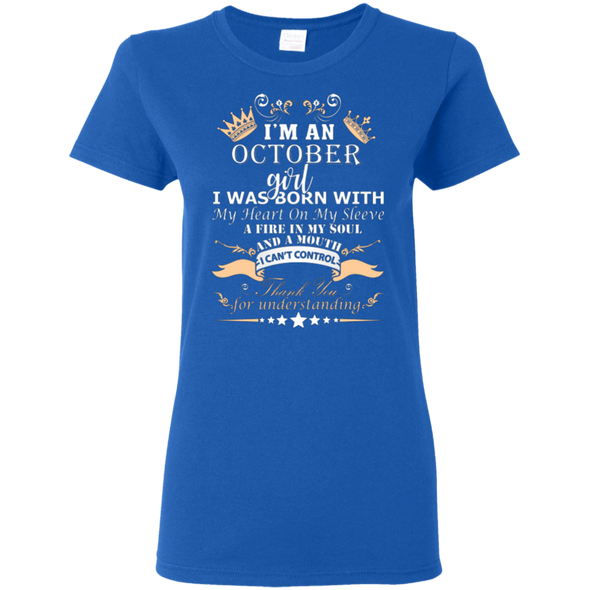 New Edition **October Born Girl Front Print** Shirts & Hoodies