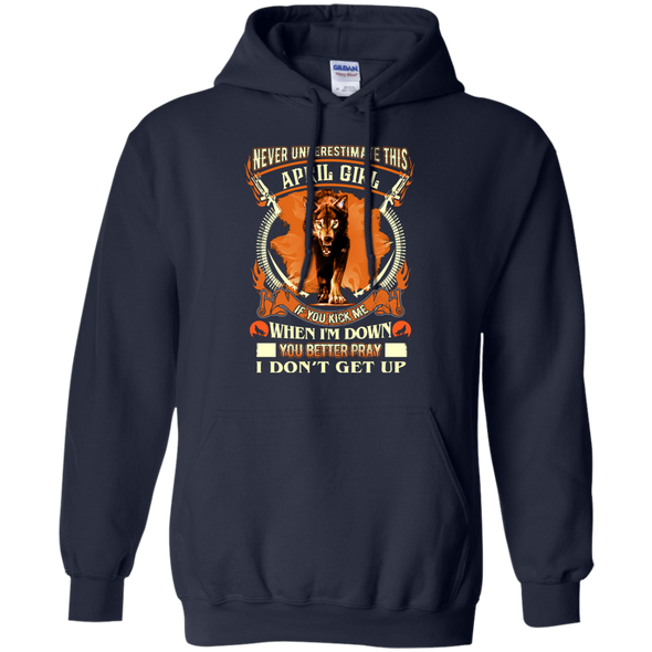 New Edition Wolf Print** Never Underestimate April Born Girl** Shirts & Hoodies