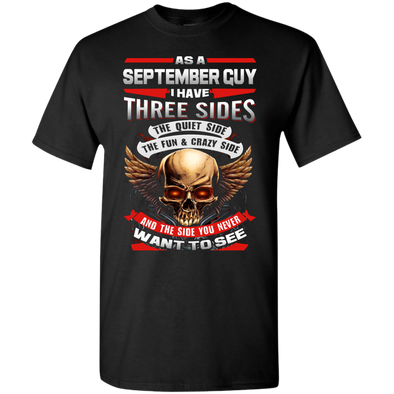 Limited Edition **September Born Guy With Three Side** Shirts & Hodiee