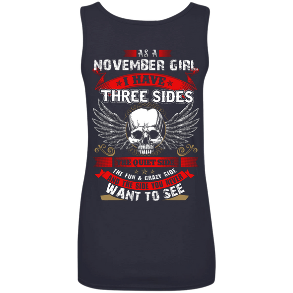 Limited Edition **November Girl With Three Sides** Shirts & Hoodies