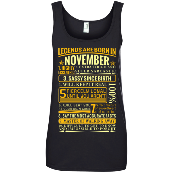 Latest Edition ** Legends Are Born In November** Front Print Shirts & Hoodies