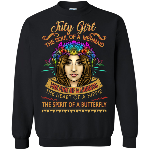 Limited Edition **July Girl Born With Mermaid Soul** Shirts & Hoodies