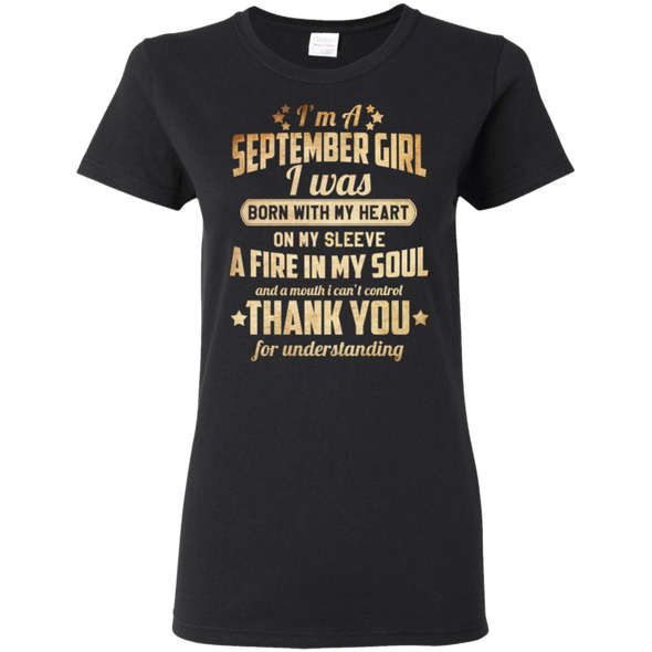 Newly Published **September Girl With Heart & Soul** Shirts & Hoodies