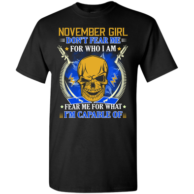 Limited Edition **Don't Fear November Girl** Shirts & Hoodies
