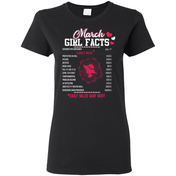 Limited Edition **Facts About March Born Girl** Shirts& Hoodies