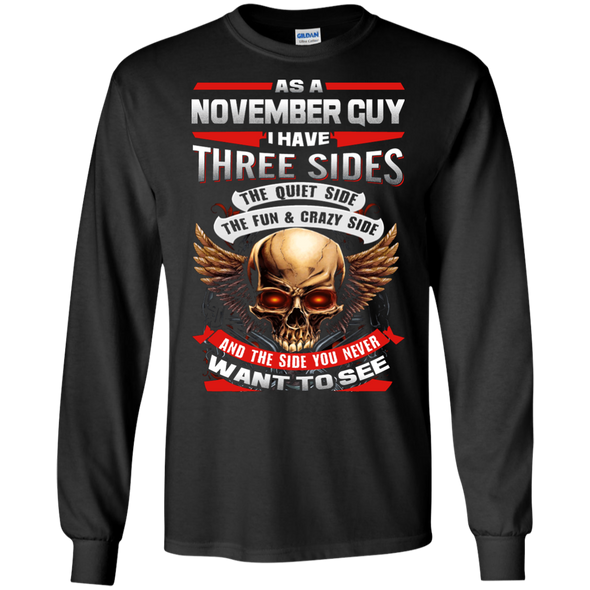 Limited Edition **November Born Guy With Three Side** Shirts & Hodiee