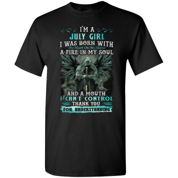 Limited Edition **July Girl Born With Fire In A Soul** Shirts & Hoodie