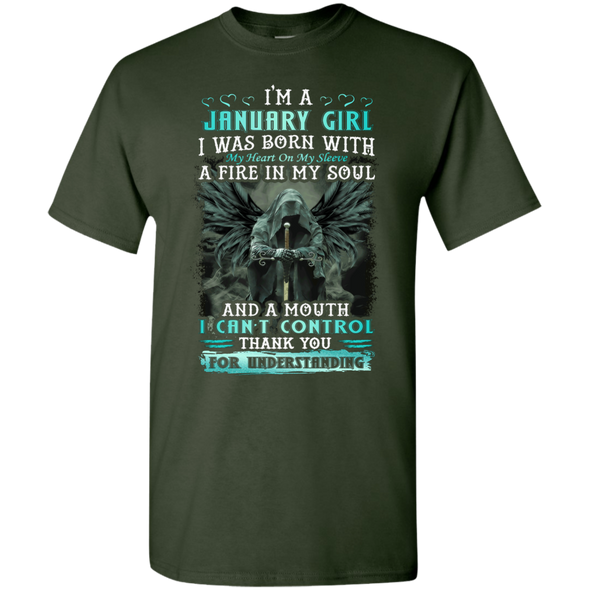 Limited Edition **January Girl Born With Fire In A Soul** Shirts & Hoodie