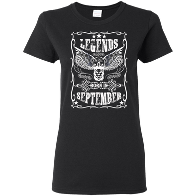 Newly Launched **Legends Are Born In September** Shirts & Hoodies