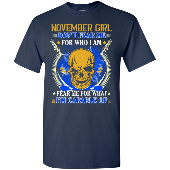 Limited Edition **Don't Fear November Girl** Shirts & Hoodies