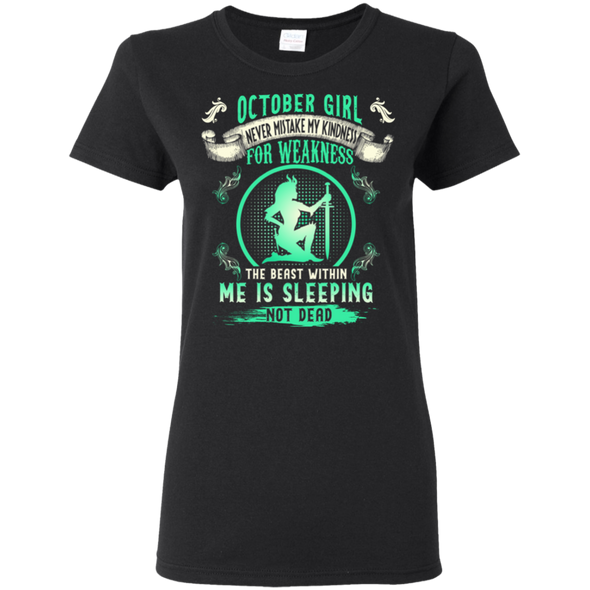 Limited Edition **Sleeping Beast October Girl** Shirts & Hoodies