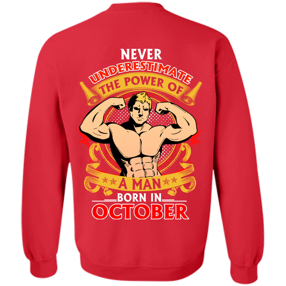 Limited Edition **Power Of A Man Born In October** Shirts & Hoodies