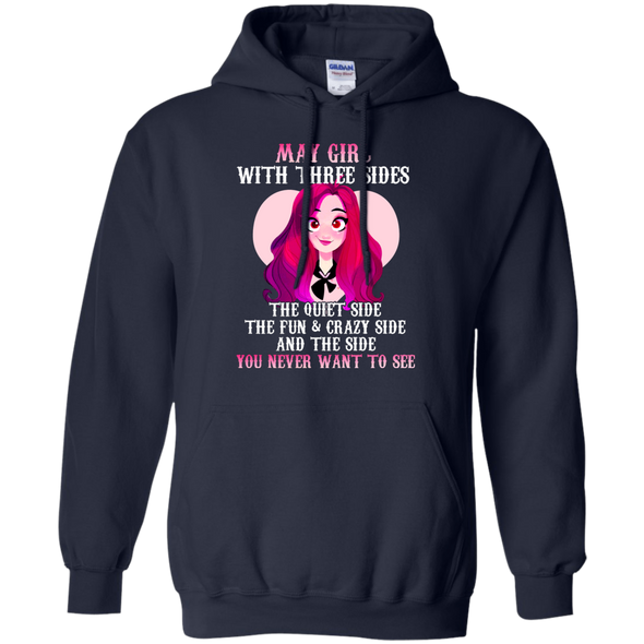 Limited Edition **May Girl With Three Sides Front Print** Shirts & Hoodies