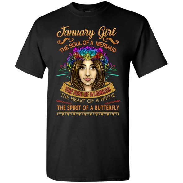 Limited Edition **January Girl Born With Mermaid Soul** Shirts & Hoodies