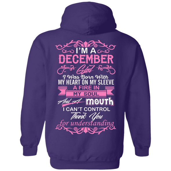 Limited Edition December Girl Born With Mouth Can't Control Shirts & Hoodie