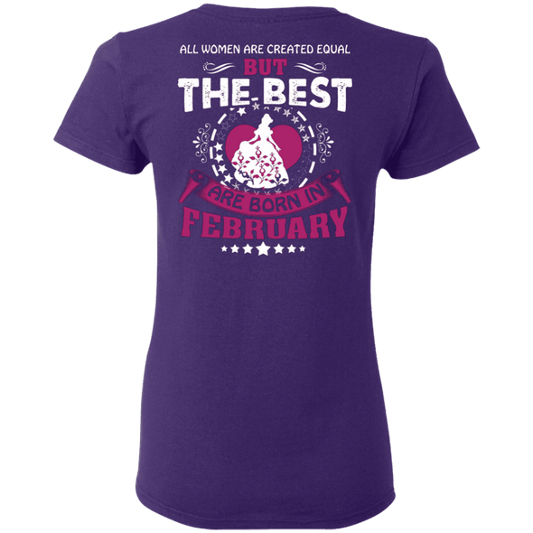 Limited Edition Best Are Born In February Back Print Shirts & Hoodies