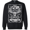 Newly Launched **Legends Are Born In October** Shirts & Hoodies