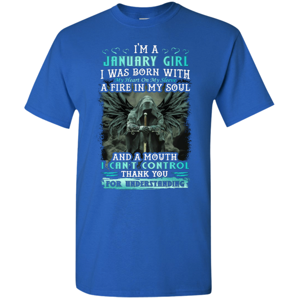 Limited Edition **January Girl Born With Fire In A Soul** Shirts & Hoodie