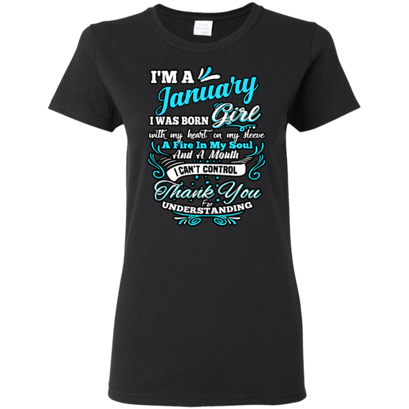 Latest Edition **January Girl With Fire In A Soul** Shirts & Hoodies