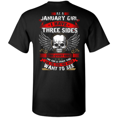 Limited Edition **January Girl With Three Sides** Shirts & Hoodies