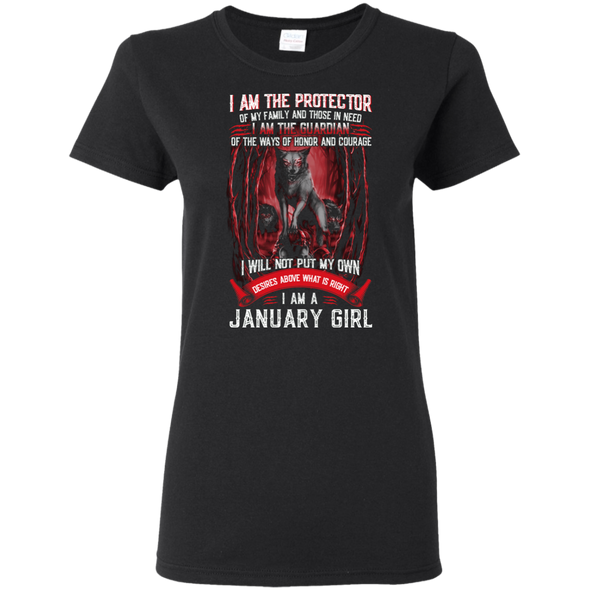 Limited Edition **January Girl The Protector & The Guardian** Shirts & Hoodies