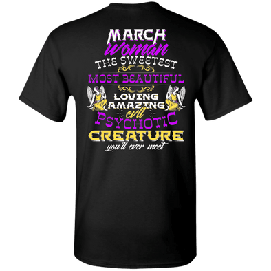 Limited Edition March Sweet Women Back Print Shirts & Hoodies