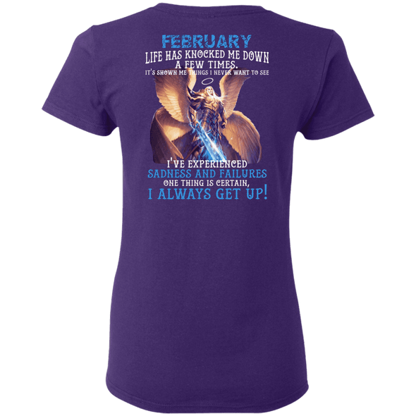 Limited Edition February Born Life Has Knocked Down Shirts & Hoodie