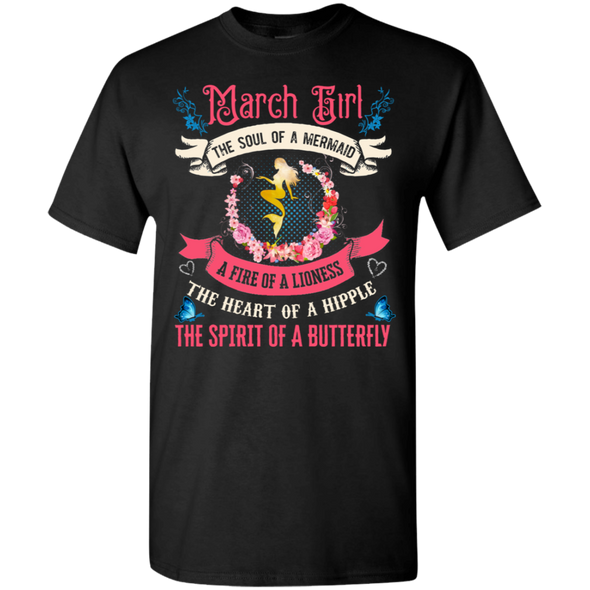 Limited Edition **March Girl With Soul Of Mermaid** Shirts & Hoodies