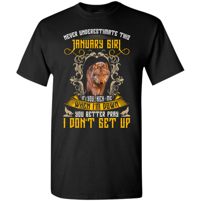 Newly Launched **Never Underestimate January Born Girl** Shirts & Hoodies