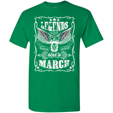 Newly Launched **Legends Are Born In March** Shirts & Hoodies
