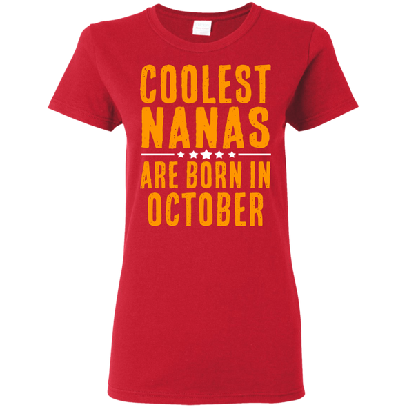 Limited Edition **Coolest Nana Born In October** Shirts & Hoodie