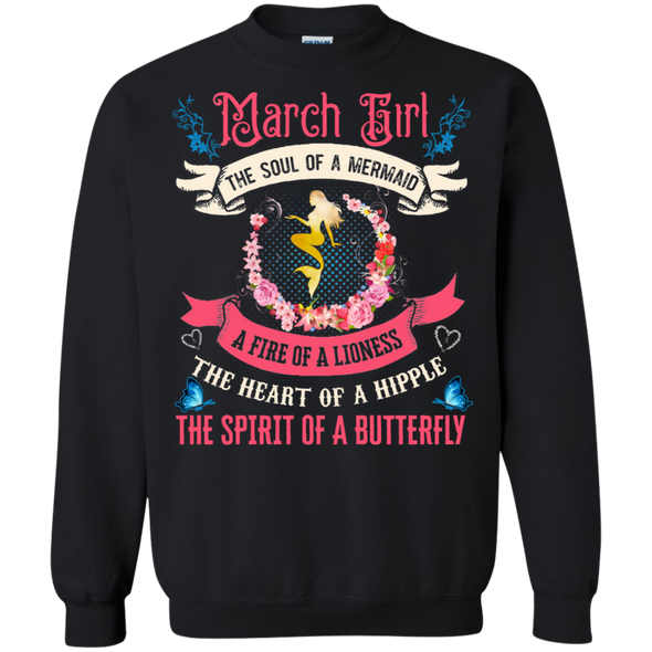 Limited Edition **March Girl With Soul Of Mermaid** Shirts & Hoodies