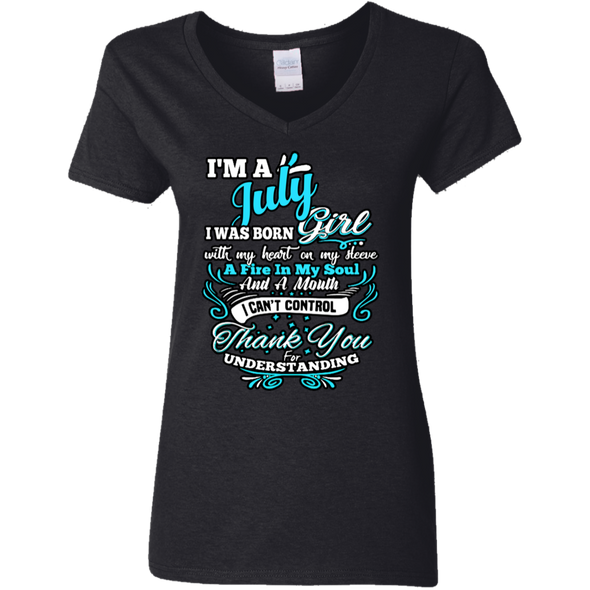 Latest Edition **July Girl With Fire In A Soul** Shirts & Hoodies