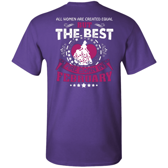 Limited Edition Best Are Born In February Back Print Shirts & Hoodies