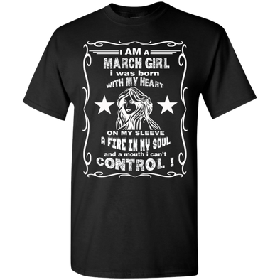 Limited Edition **March Girl Born With Heart On Sleeves** Shirts & Hoodie