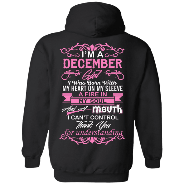Limited Edition December Girl Born With Mouth Can't Control Shirts & Hoodie