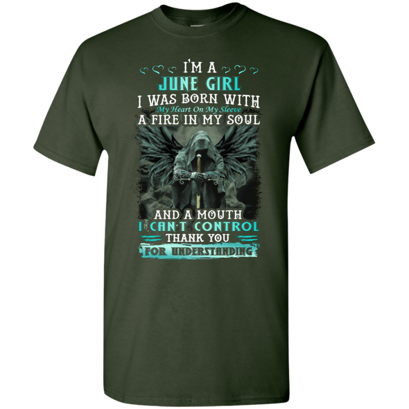 Limited Edition **June Girl Born With Fire In A Soul** Shirts & Hoodie