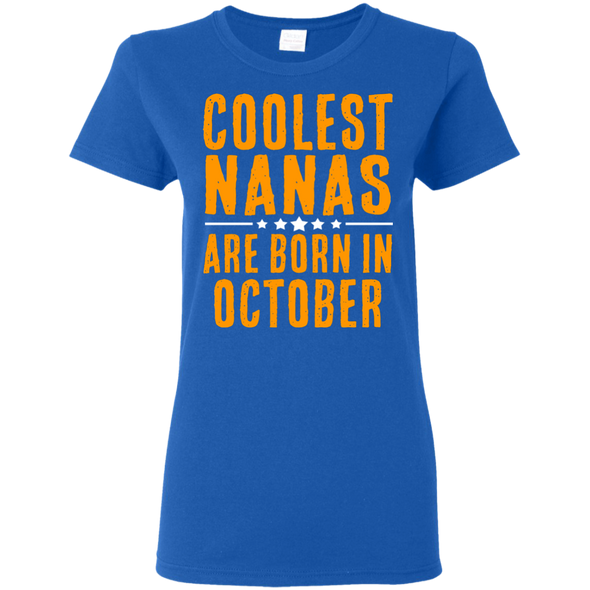 Limited Edition **Coolest Nana Born In October** Shirts & Hoodie