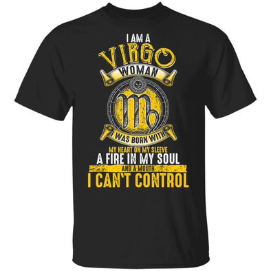 I Am A Virgo Woman Yellow Print - Limited Edition Shirt, Hoodies & Tank
