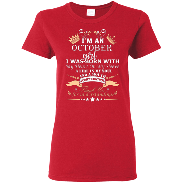 New Edition **October Born Girl Front Print** Shirts & Hoodies